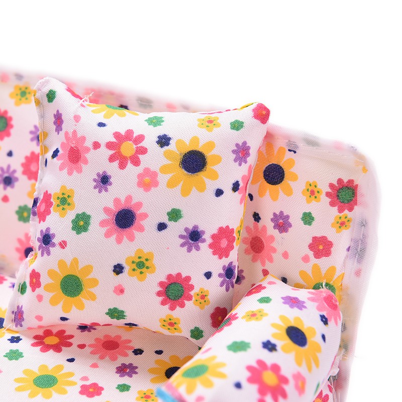 Bộ Ghế sofa 3 Mảnh Với 2 Gối Cho Búp Bê