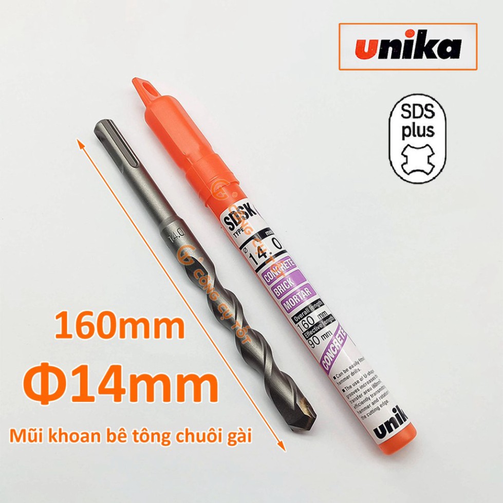 Mũi khoan bê tông chuôi gài Unika Nhật Bản SDSK