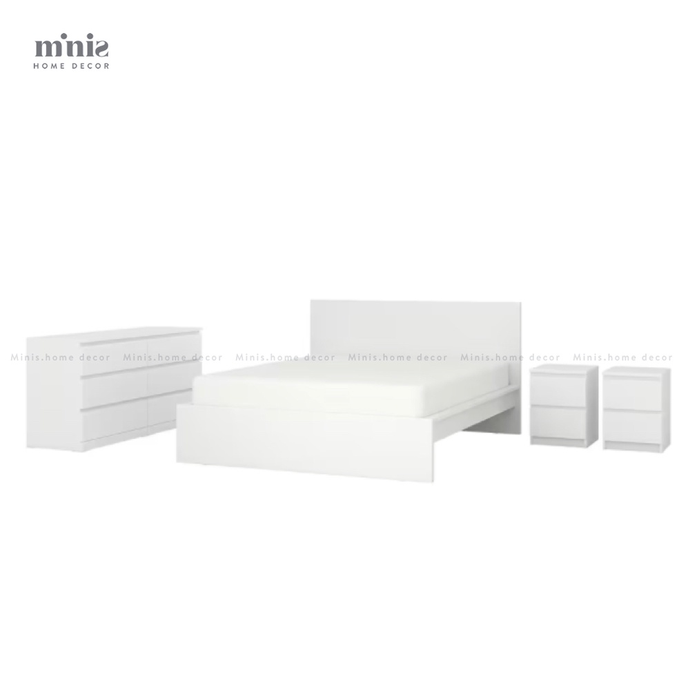 Set giường ngủ MALM, sản xuất từ Minis