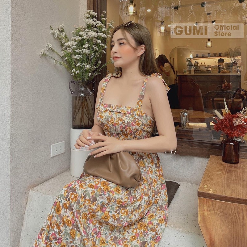 Đầm maxi dài 2 dây đi biển có mút ngực cao cấp - Váy maxi bông 2 dây  đi biển xinh đẹp GM2009 | BigBuy360 - bigbuy360.vn