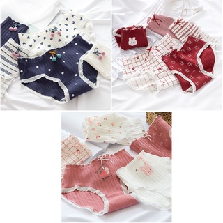Combo 5 Quần lót nữ Cotton cao cấp, quần lót nữ họa tiết dễ thương