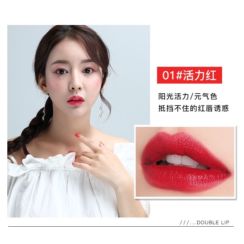 Son Môi 2 Đầu OUL'ISI Son Kẻ Viền Môi Và Thỏi Son Lì