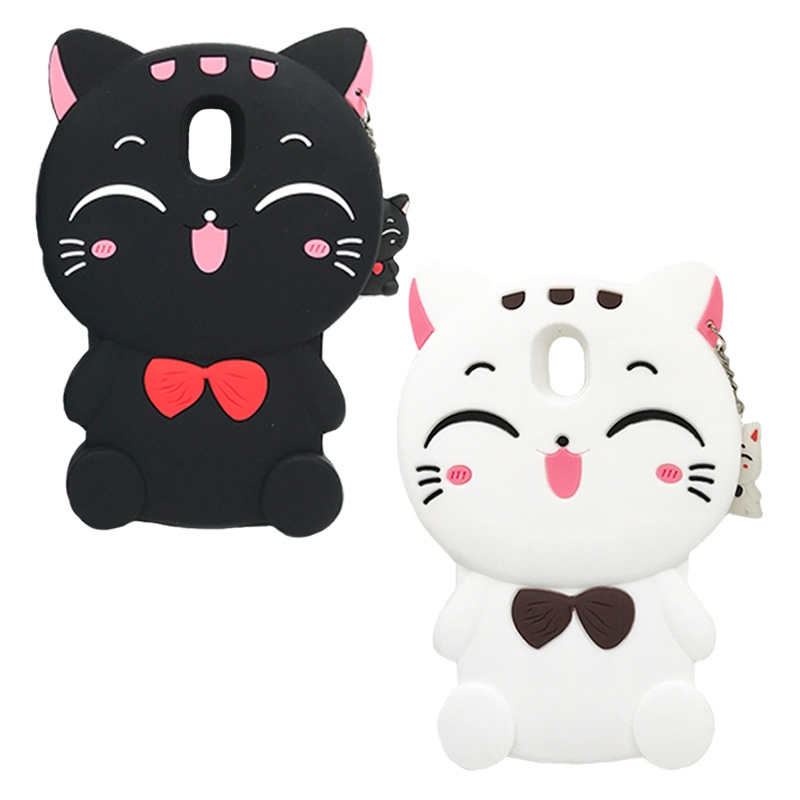 Meizu MX 5,6,M2,M3,M5,M Note,M2 Note,M3 Note, Lucky Cat Silicone Phone Case