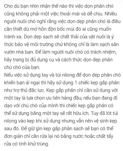 Dụng cụ hốt phân chó cao cấp