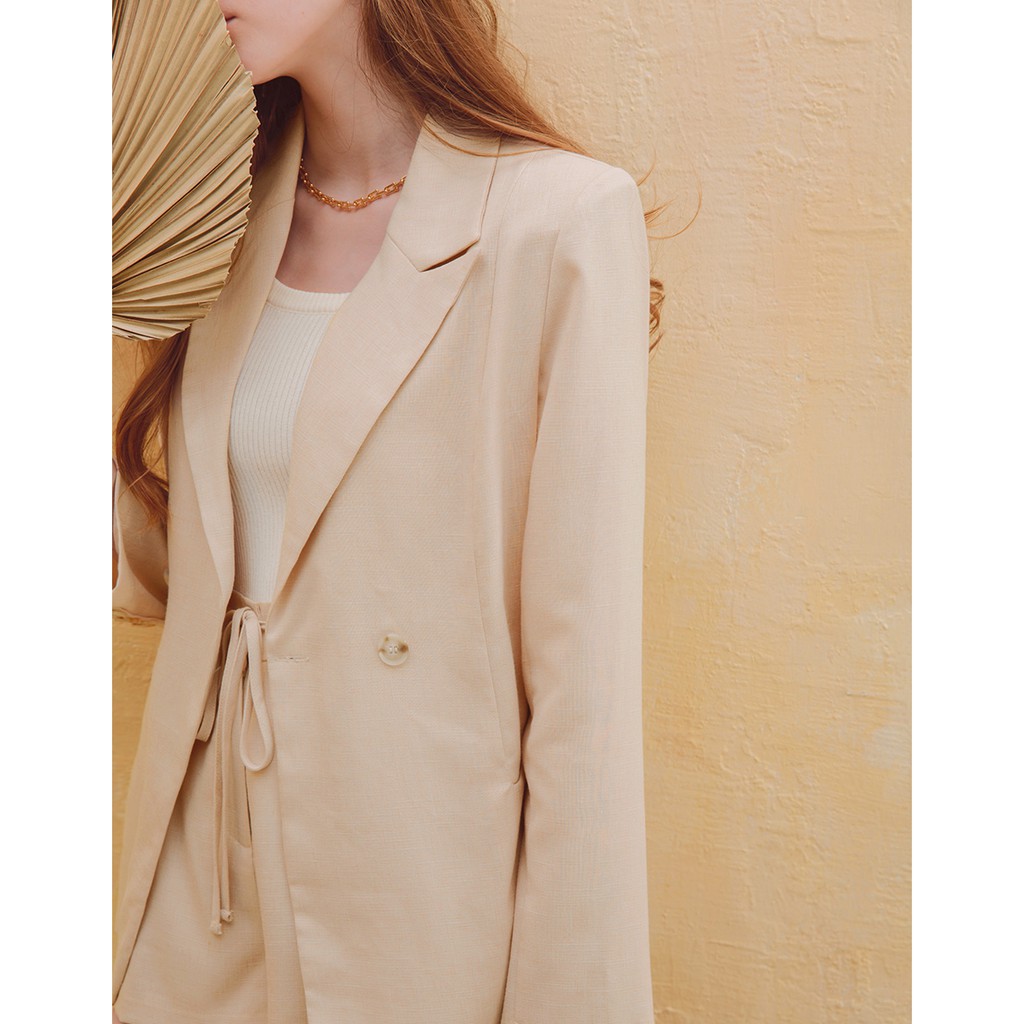 [Mã FAMALLT5 giảm 15% đơn 150k] Áo khoác blazer thanh lịch có đệm vai nữ Air Space 2111826003 | BigBuy360 - bigbuy360.vn