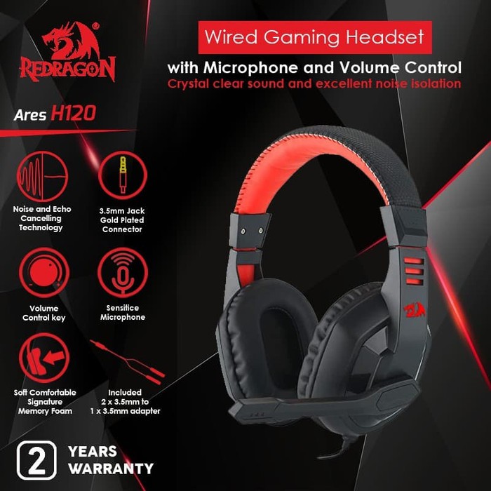 Tai Nghe Gaming Redragon Ares - H120