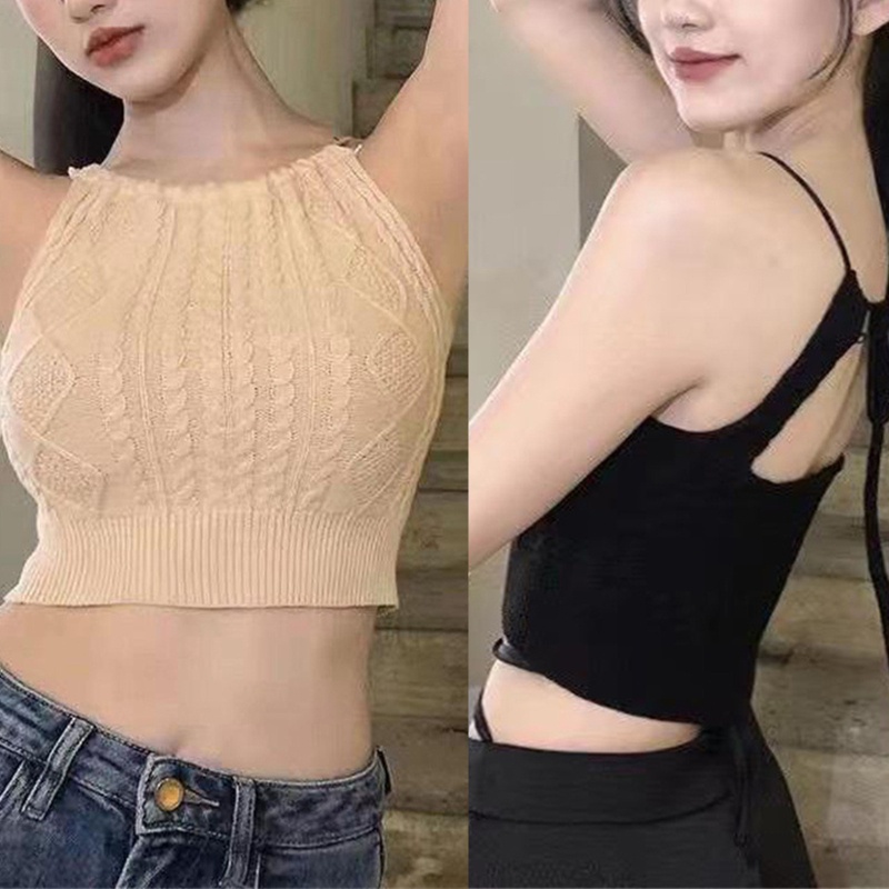 Áo Lửng Không Tay Hở Lưng Quyến Rũ Dành Cho Nữ