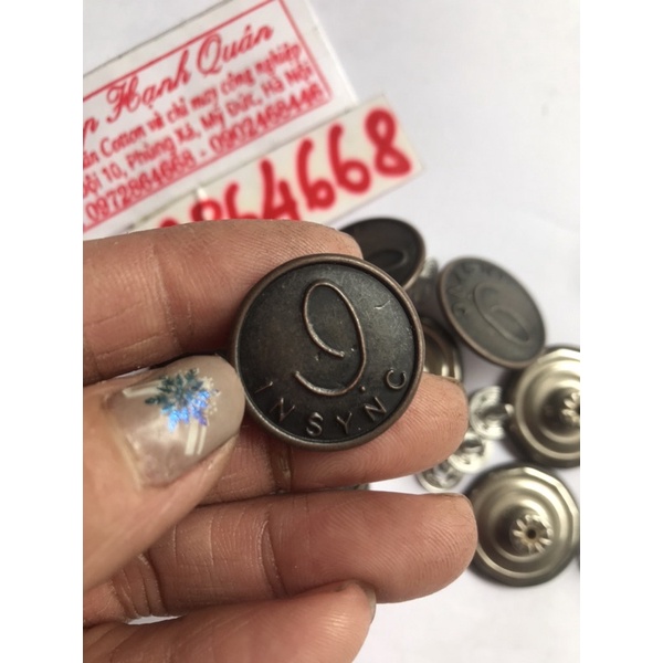 10 chiếc cúc đóng quần bò, áo Jean