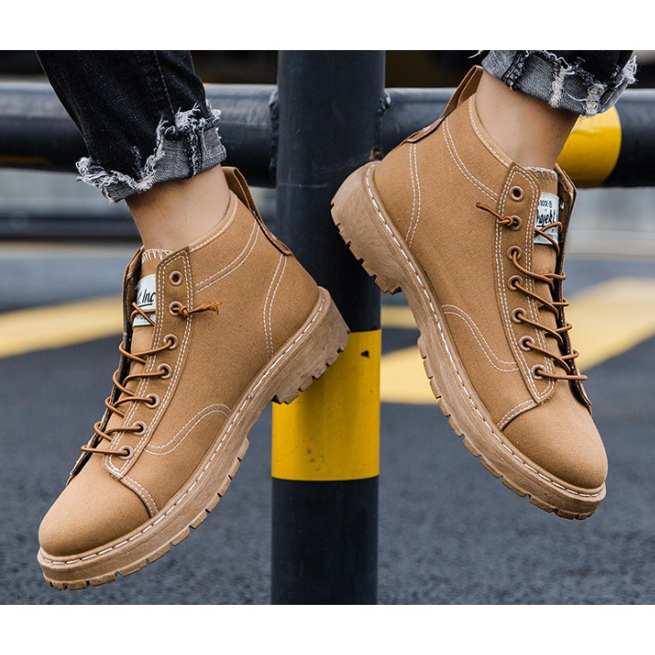 Giày boot nam cổ ngang ảnh thật màu lạ thời trang | BigBuy360 - bigbuy360.vn