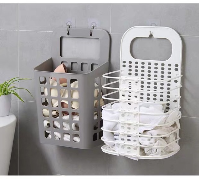 Ecohome Giỏ thu gom quần áo bẩn thu gọn