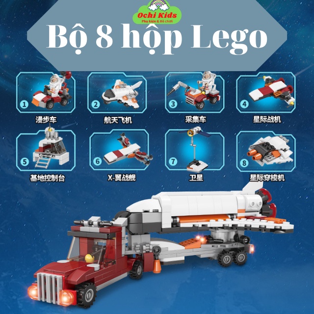 Bộ xếp hình lego nhỏ, bộ lắp ráp mô hình kích thích trí tuệ và rèn kiên nhẫn cho bé Ochi kids