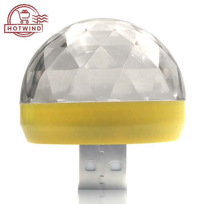 Đèn LED USB tròn mini để trang trí tiệc bar và xe hơi