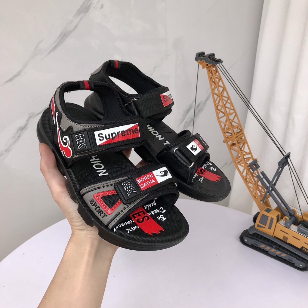 Dép Quai Hậu - Dép Sandal Quai Dính HK Phong Cách Thể Thao Bé Trai 3-12 tuổi K105