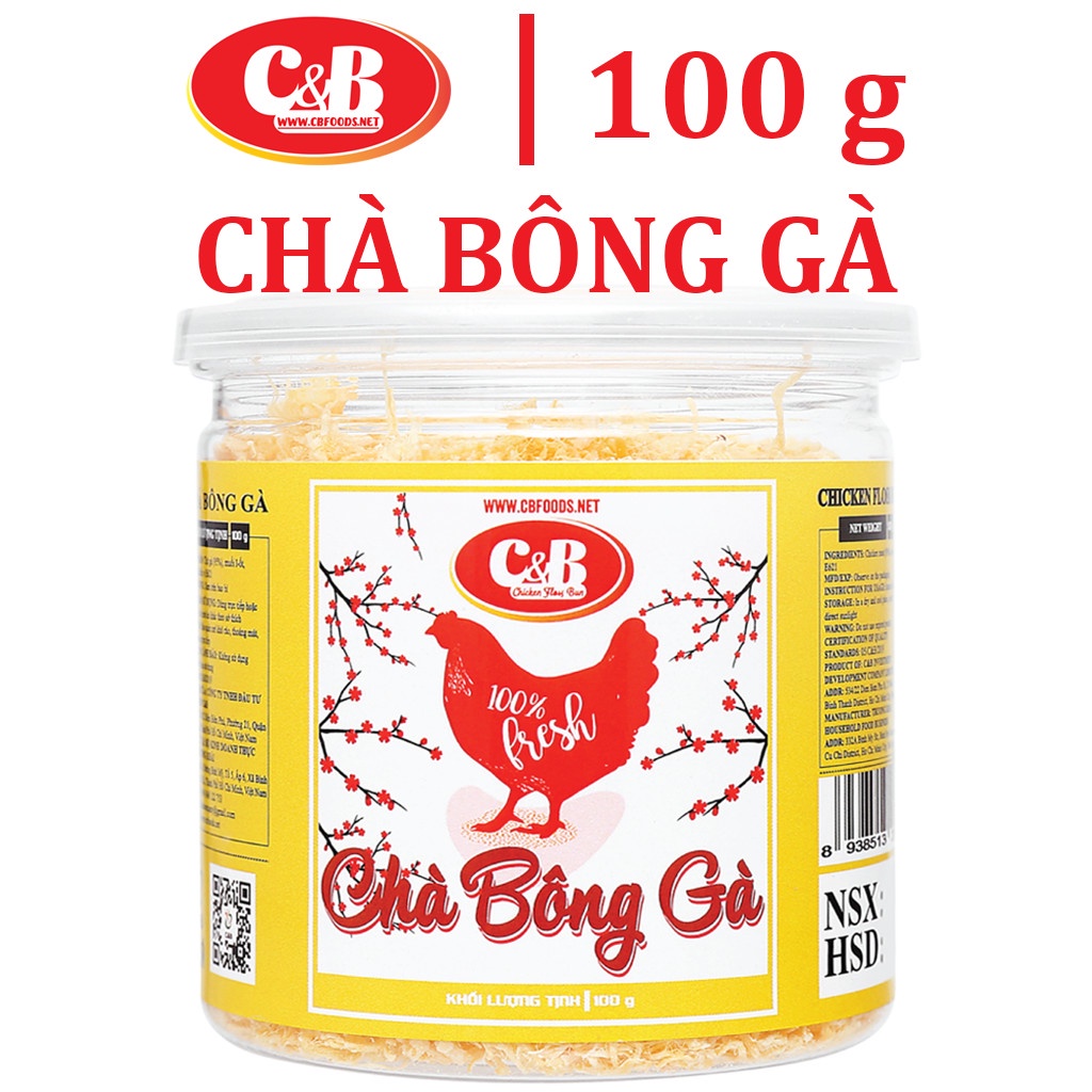 Chà Bông Gà  C&B - Hộp 100G