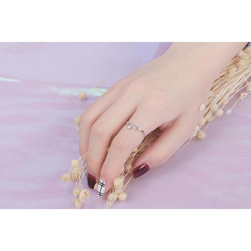 Nhẫn vương miện Queen sang trọng phụ kiện phong cách Hàn Quốc dễ thương