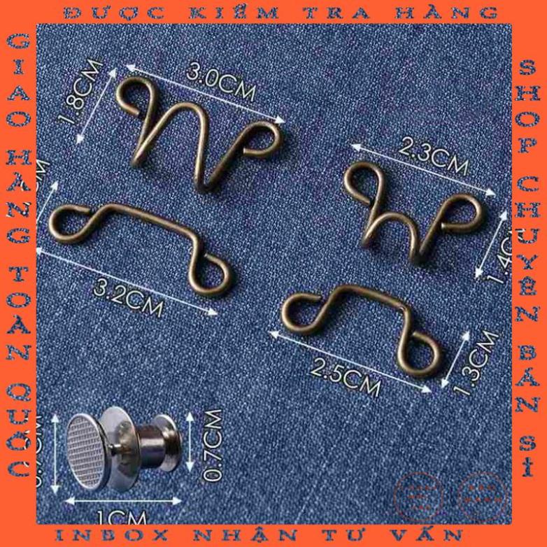 Nút khóa thắt lưng móc đai quần jean điều chỉnh kích thước 25/32mm có thể tháo rời chungmo