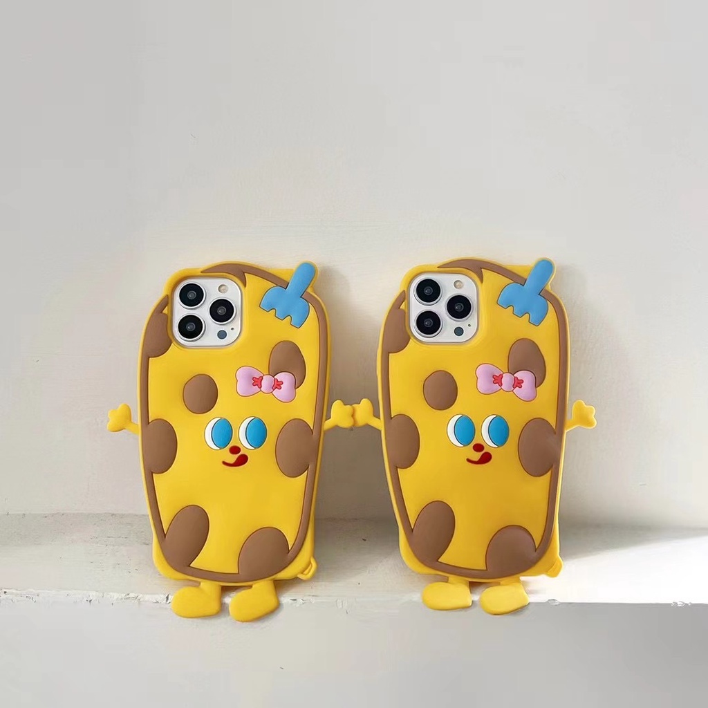 Ốp Điện Thoại Silicon Mềm Họa Tiết Quái Vật Nhỏ Dễ Thương Cho Iphone 13 pro max 12 pro max 11 pro max