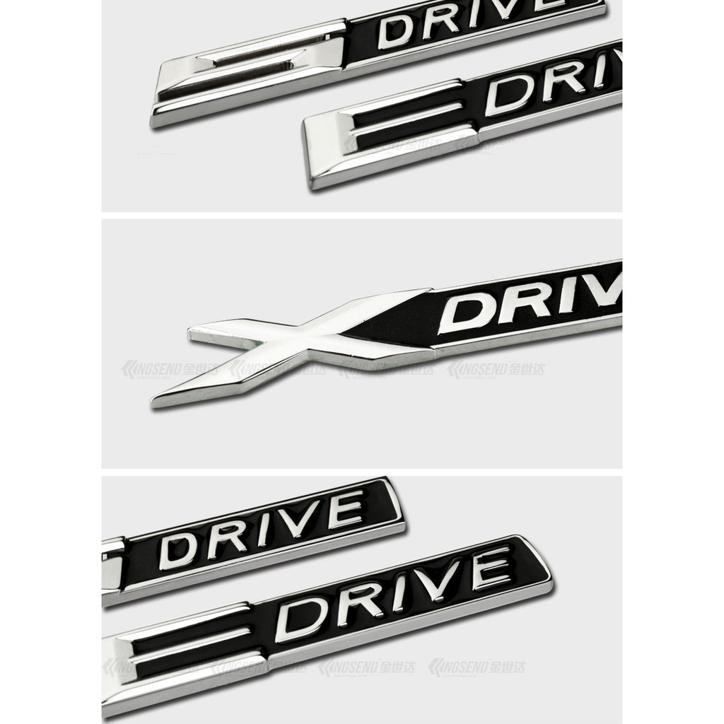 Logo Chữ Xdriver, Edriver, 5driver Dán Trang Trí Xe ô Tô MS-117