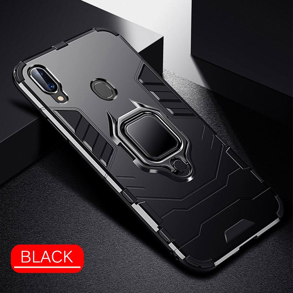 Ốp điện thoại có nhẫn đỡ chống sốc cho Samsung Galaxy S10 Plus S9 S8 A8 A7 A9 J6 J4 Plus 2018 Note 9 Note 10 Plus Lite