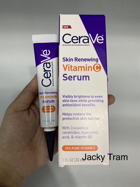 Serum sáng da mờ thâm CeraVe Skin Renewing 10% Vitamin C (30mL)