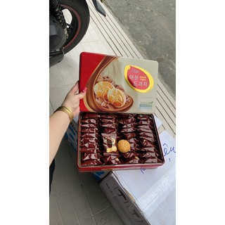 BÁNH QUY HẠNH NHÂN MÈ SILANG HÀN QUỐC HỘP 520gr