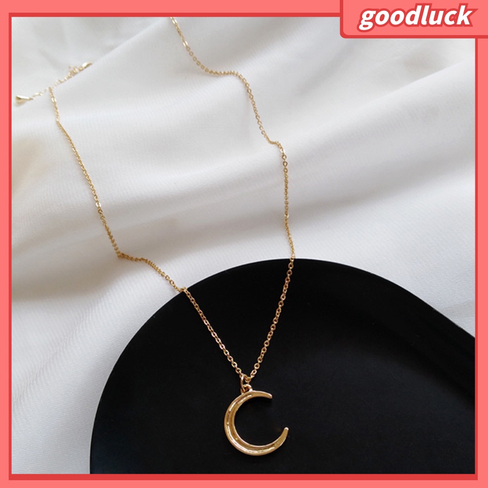 Dây Chuyền Nữ Chất Liệu Hợp Kim Hình Mặt Trăng Đơn Giản