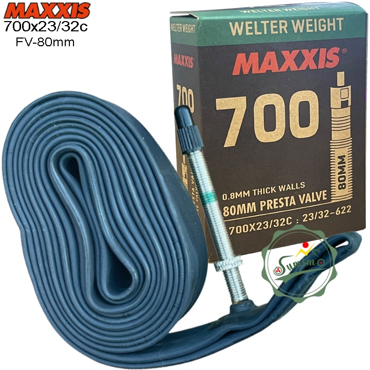 Ruột xe đạp - Săm MAXXIS Welter Weight 700x23-32c Presta Valve - Van nhỏ 80mm