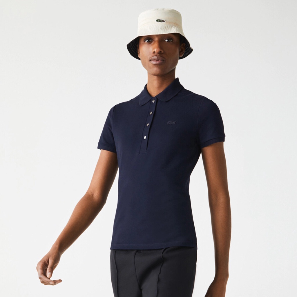 Áo Thun Polo Ngắn Tay Thêu Logo Lacoste Chất Lượng Cao Giản Dị Dễ Phối Đồ Dành Cho Nữ