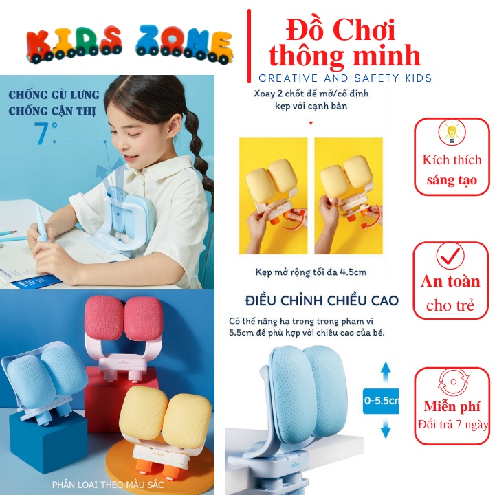 Chống gù lưng và cận thị cho trẻ em - Kẹp gắn bàn học cho học sinh giúp điều chỉnh tư thế đọc viết chống cận.