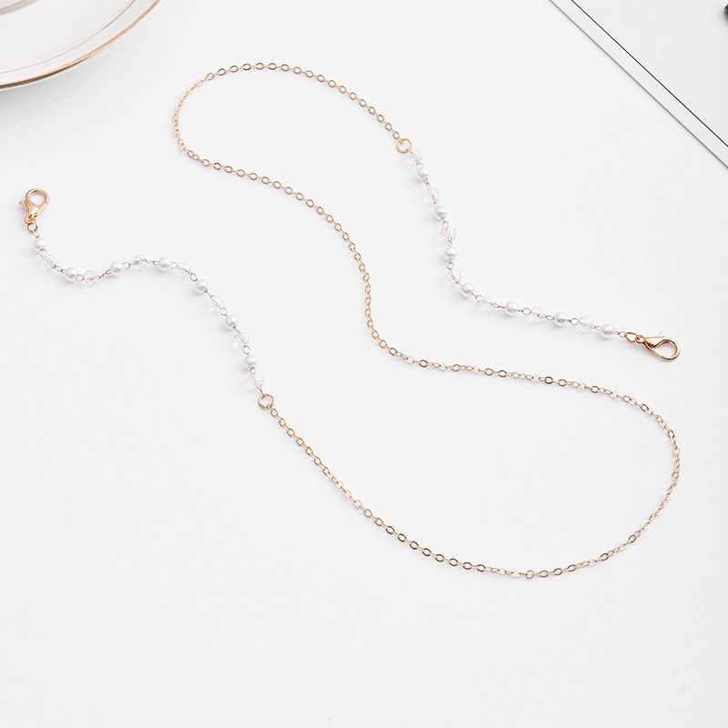 Dây Đeo Mắt Kính Đính Ngọc Trai Chống Thất Lạc Tiện Dụng