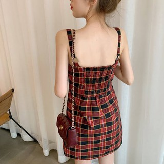 Đầm nữ 2 dây, thắt nơ trước