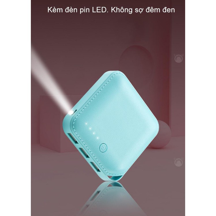 Sạc dự phòng đèn LED nhỏ nhắn 10.000mAh - Home and Garden