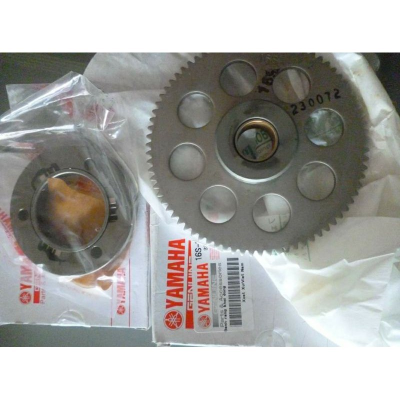 Bộ nhông dĩa thớt đề xe Sirius, Jupiter, Taurus zin yamaha