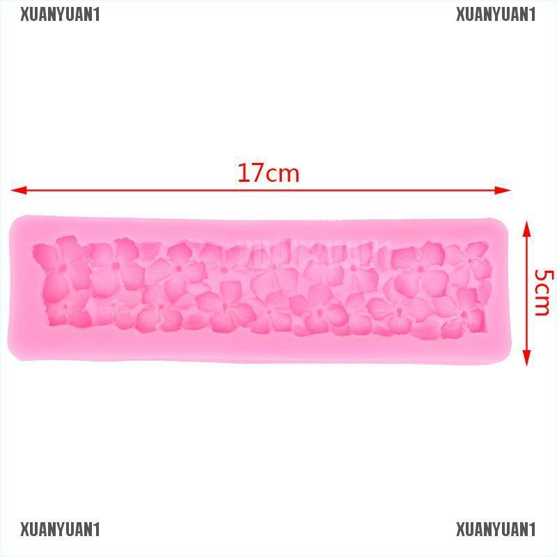 [XUANYUAN1] Khuôn Silicone Làm Bánh Tạo Hình Bốn Lá 3D DIY
