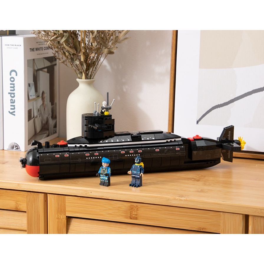 Bộ 515 Mô Hình Tàu Ngầm Chiến Đấu MOC WW2 PLA Loại 094 Jin-Class