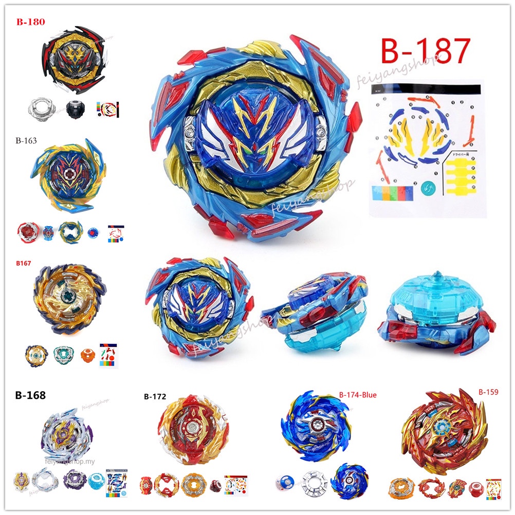 Beyblade Burs GT B-187 Savior Valkyrie B-180 Dynamite Belial B-172 World Spriggan. Bộ tăng áp B-163 Valkyrie B-171 B-167