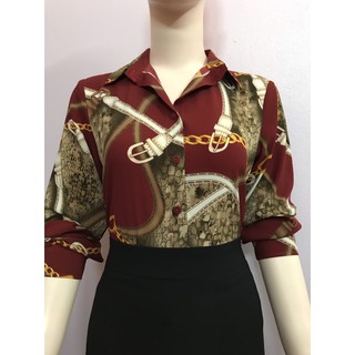 Áo sơ mi nữ lụa cao cấp ( ảnh thật)