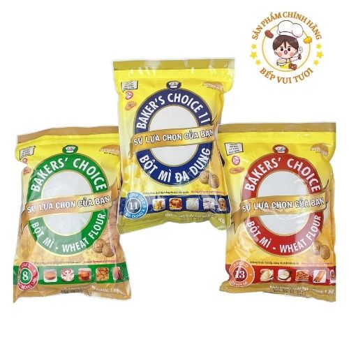 Bột mì số 11 Baker Choice ,bột đa dụng cho gia đình, kinh doanh làm bánh mì, bánh bao