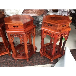 Đôn gỗ hương cao 60cm mặt 32cm