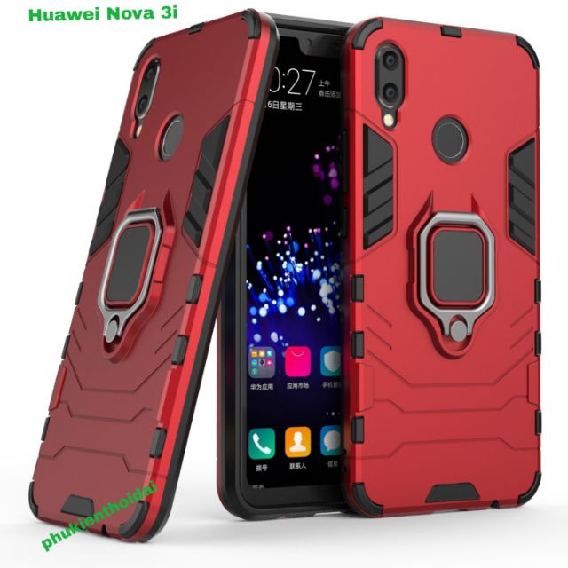 Ốp lưng Huawei Nova 3i chống sốc Iron Man Iring cao cấp