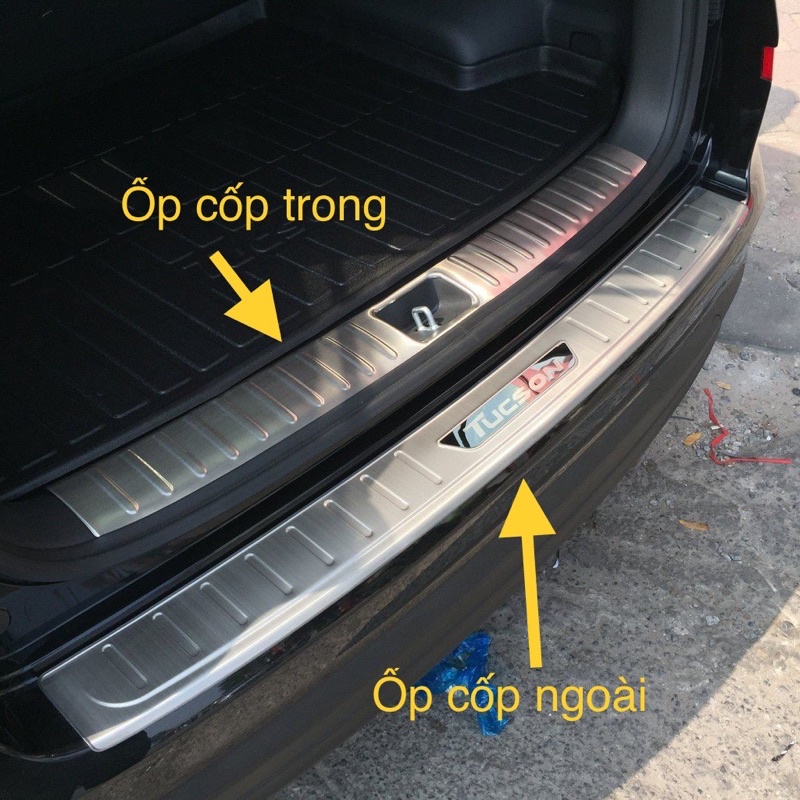 Chống trầy cốp Hyundai Tucson 2016-2022– INOX(hàng cao cấp)