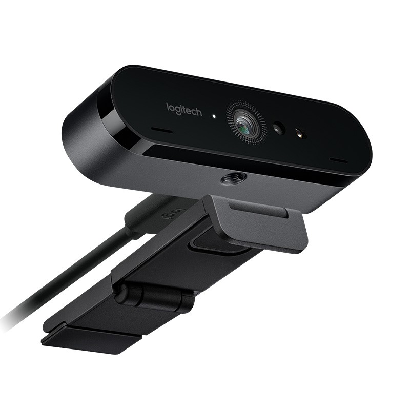 Webcam Logitech BRIO - Thiết bị hội nghị video Ultra HD, âm thanh chống ồn | BigBuy360 - bigbuy360.vn