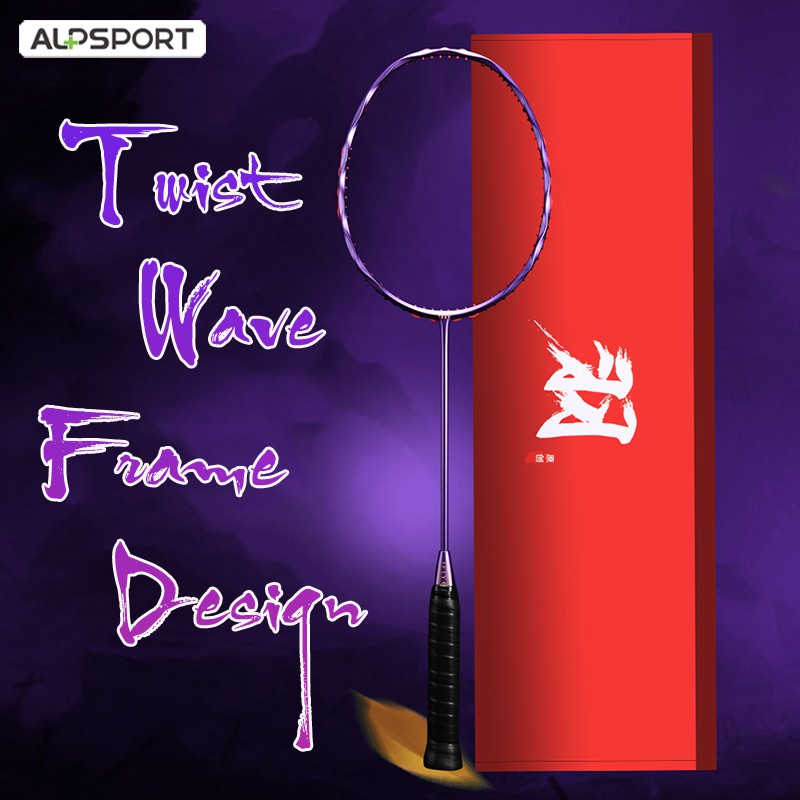 Vợt cầu lông ALPSPORT ALP JZD 100% sợi carbon 75g 5U siêu nhẹ 30 Lbs khung xoắn chất lượng cao