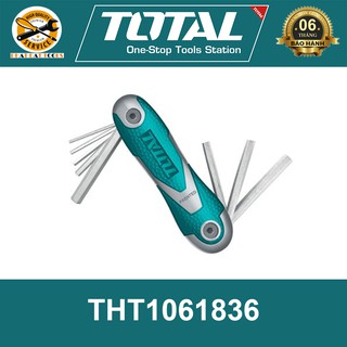 Bộ lục giác xếp đầu bi 8 chi tiết total tht1061836 - dụng cụ phát đạt