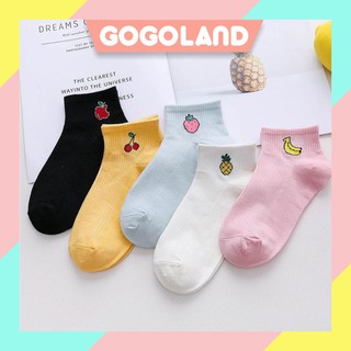⭐Gogoland⭐ Vớ Ngắn In Hình Trái Cây Chỉ Nhập Khẩu R139