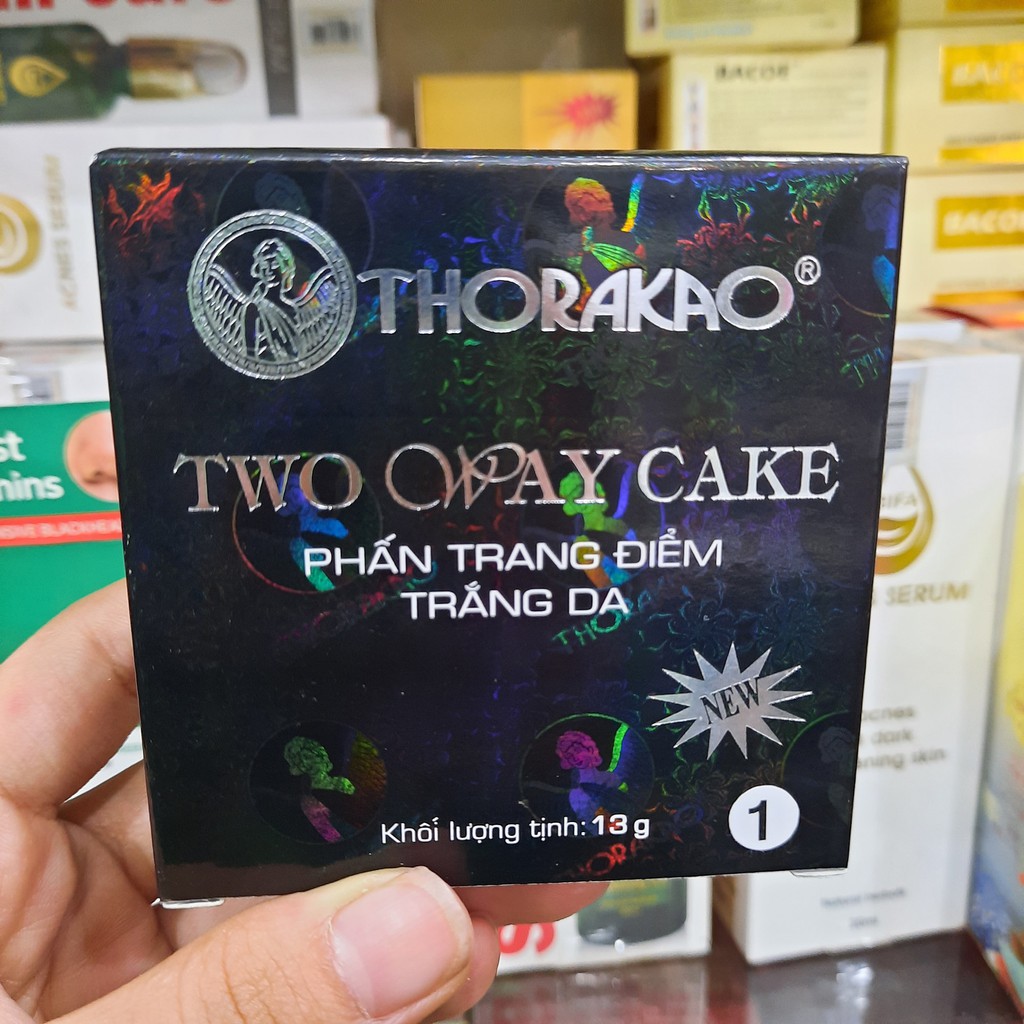 Phấn Trang Điểm Trắng Da Thorakao Two Way Cake 13g(ib chọn tông màu)