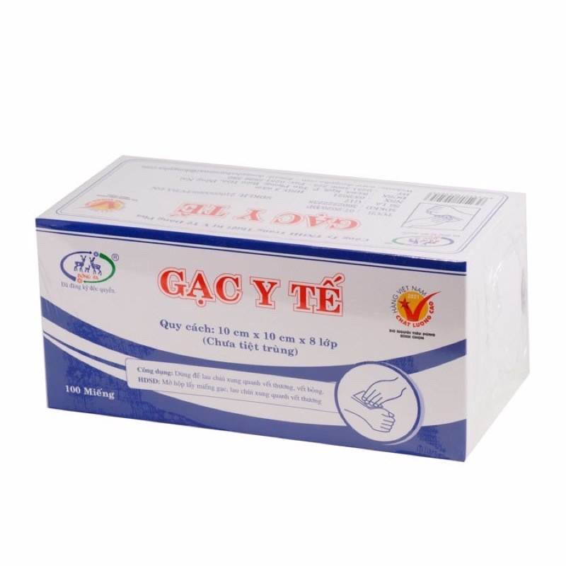Gạc Y tế Đông Fa - Gạc Đắp Mặt Nạ Dùng Cho Spa (Hộp 100 miếng)