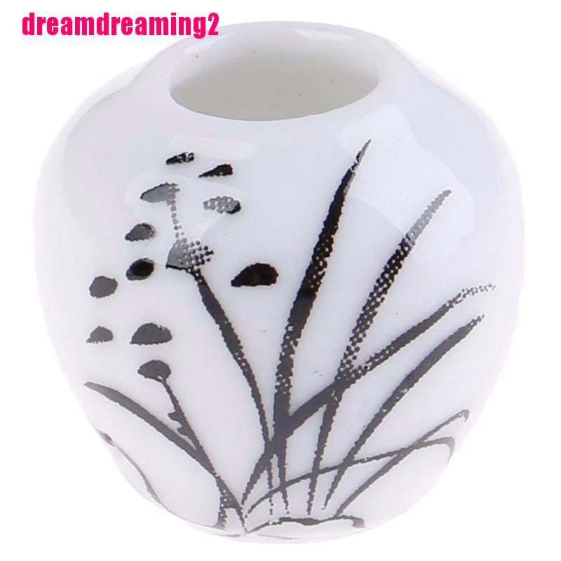 Bộ 3 Bình Hoa Sứ Tỉ Lệ 1: 1 Dùng Trang Trí Nhà Búp Bê