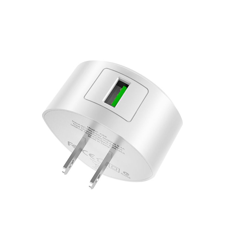 Cốc sạc nhanh Hoco C68 hỗ trợ QC 3.0 / QC 2.0 (2 màu tuỳ chọn)