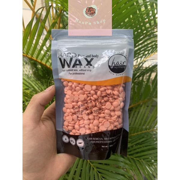 (Xã Hàng Vụn) Gói 100g Wax Lông Bean, Wax Nóng Hạt, Wax Lông Nấu, Wax Lông Nóng
